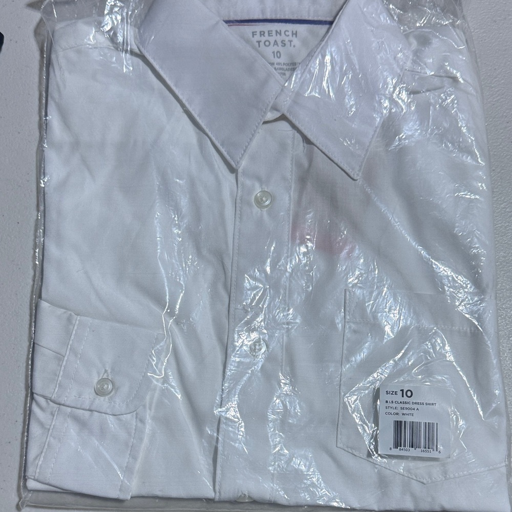 French Toast Kids Classic White Short Sleeve Shirt